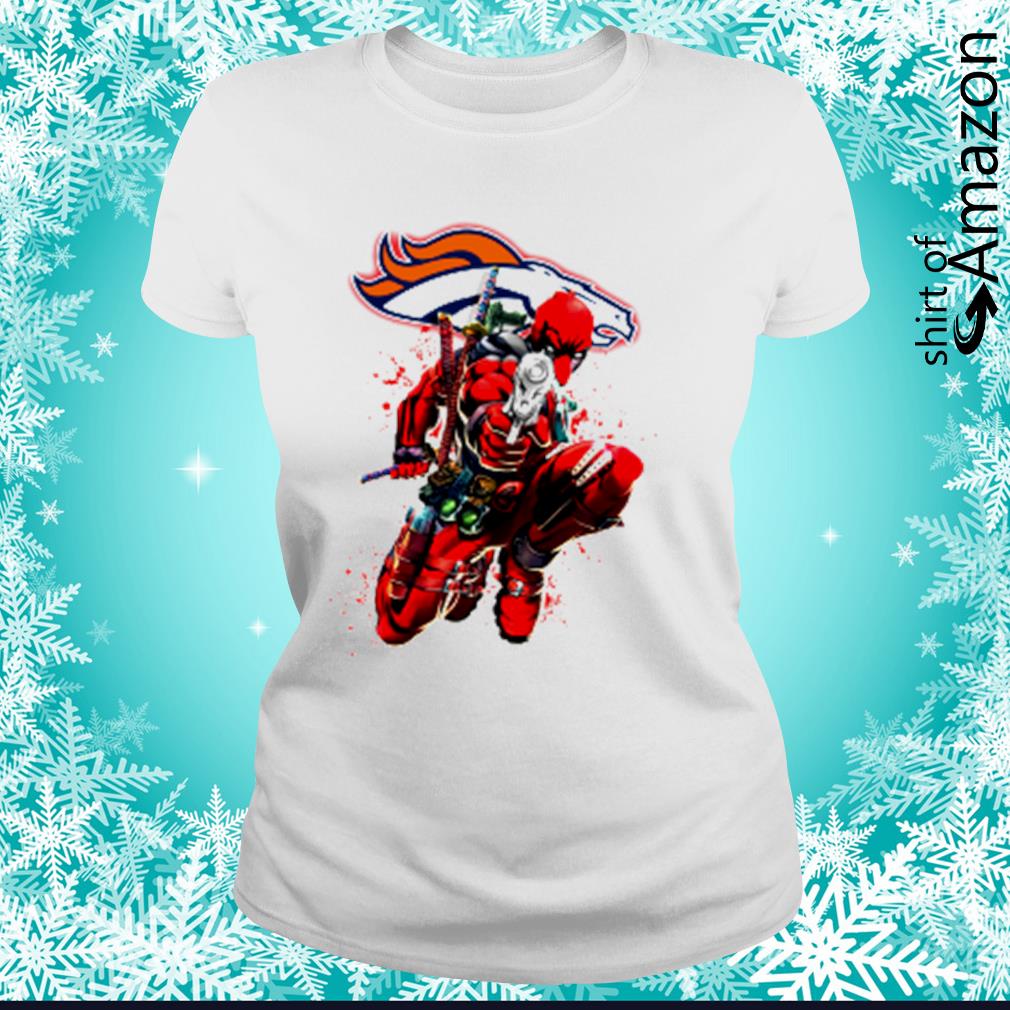 Denver Broncos NFL Deadpool Marvel Comics shirt - T-Shirt AT Fashion LLC