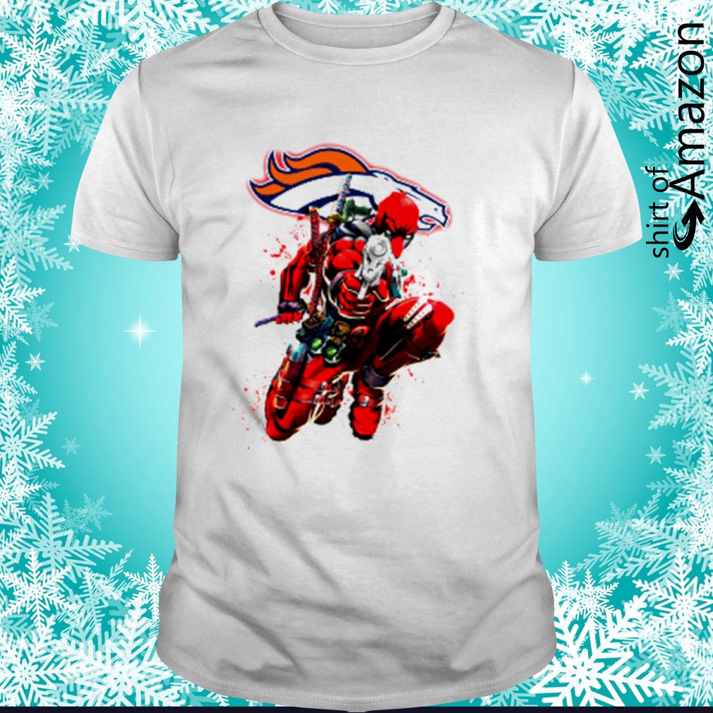 Denver Broncos NFL Deadpool Marvel Comics shirt - T-Shirt AT Fashion LLC