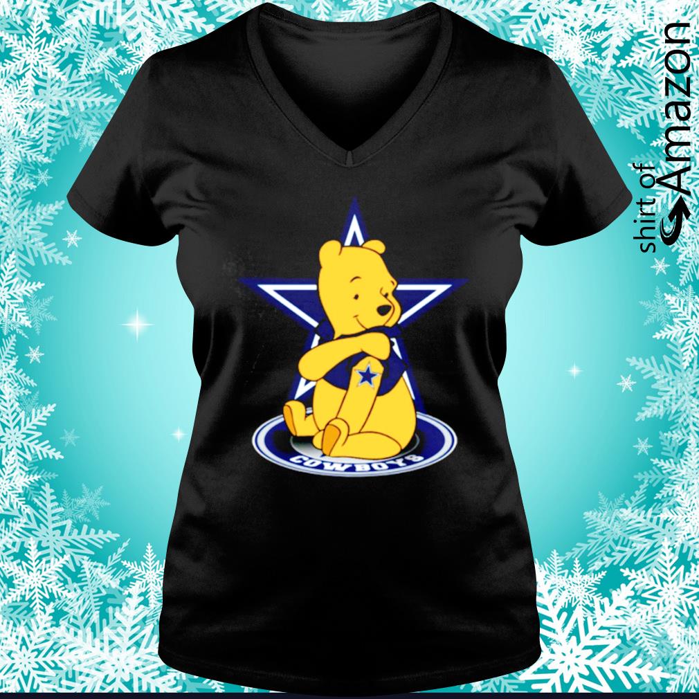 Winnie Pooh tattoos Dallas Cowboys shirt - T-Shirt AT Fashion LLC