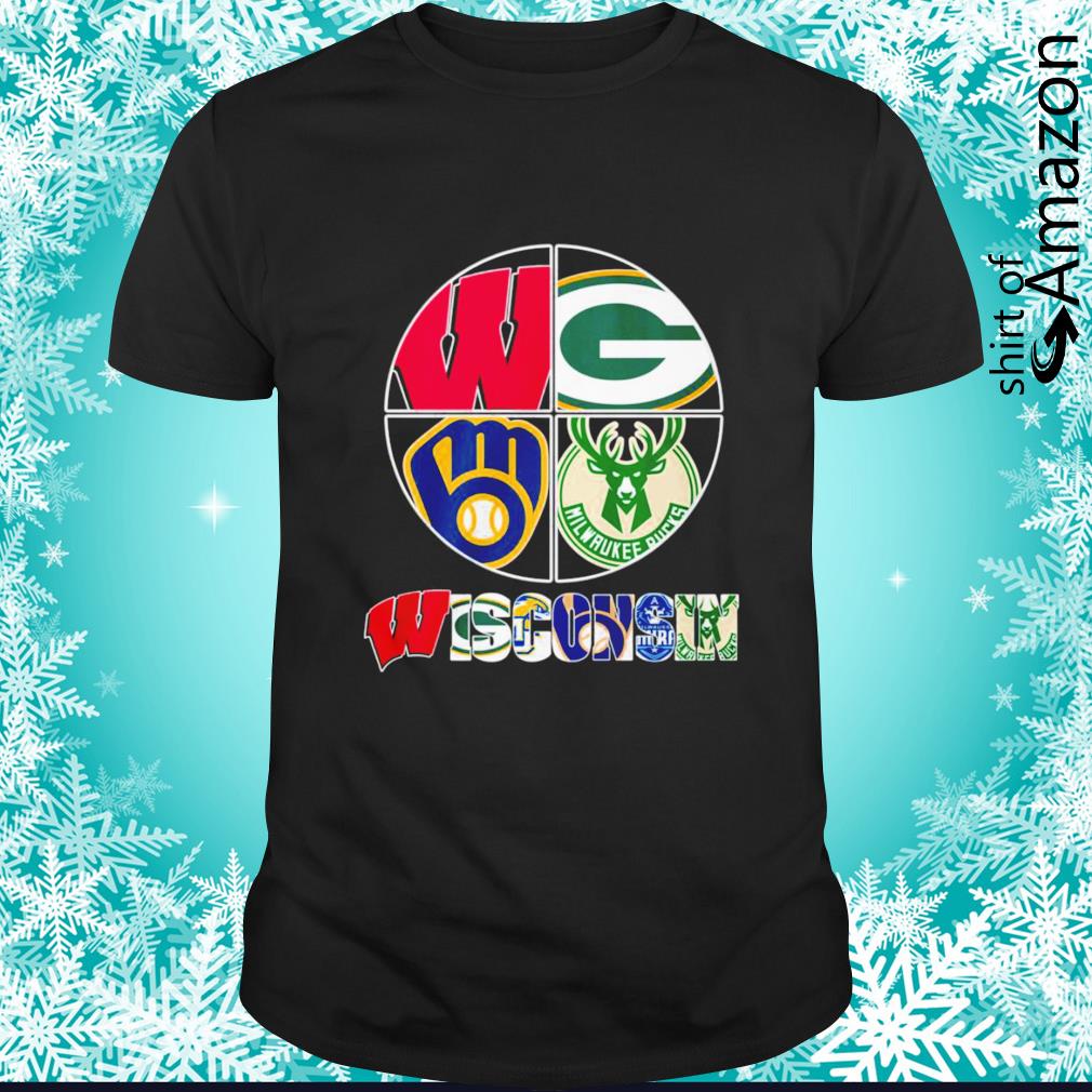 Wisconsin sport team city Green Bay Packers Milwaukee Brewers Milwaukee  Bucks shirt - T-Shirt AT Fashion LLC