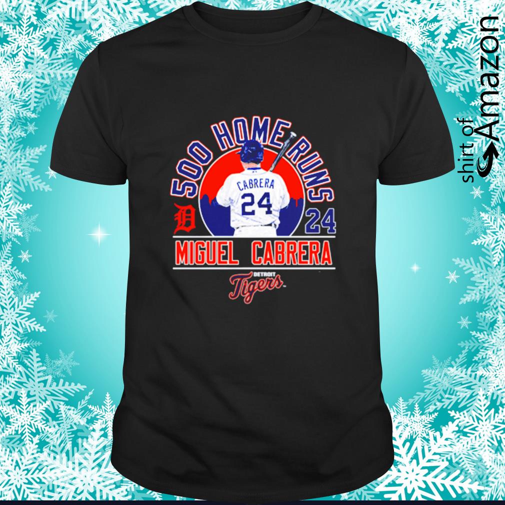 Miguel Cabrera 500 Home runs Detroit Tigers t-shirt - T-Shirt AT
