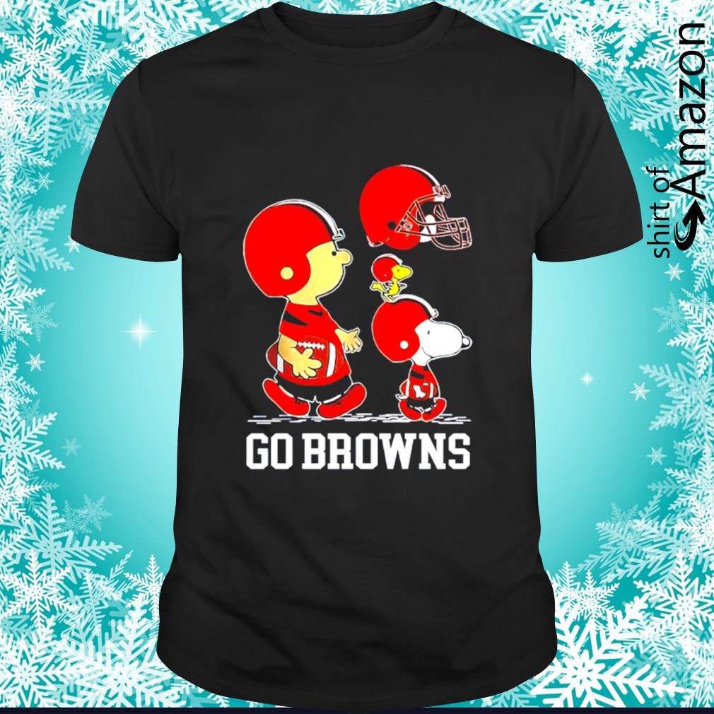 Cleveland Browns Peanuts Characters Go Browns shirt - T-Shirt AT Fashion LLC