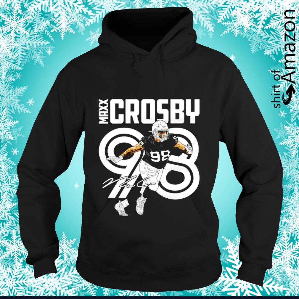 Official las Vegas Raiders Maxx Crosby Signature T-Shirts, hoodie, tank  top, sweater and long sleeve t-shirt