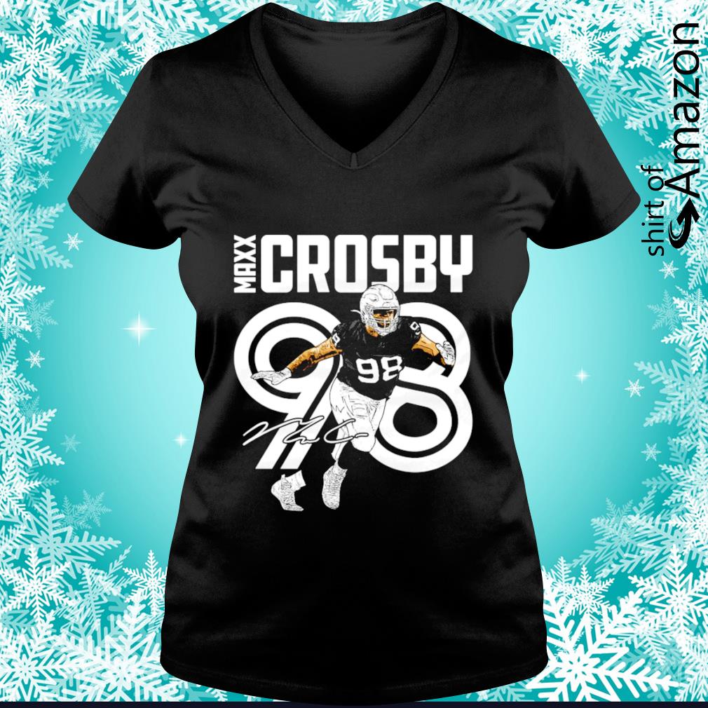 Official las Vegas Raiders Maxx Crosby Signature T-Shirts, hoodie, tank  top, sweater and long sleeve t-shirt