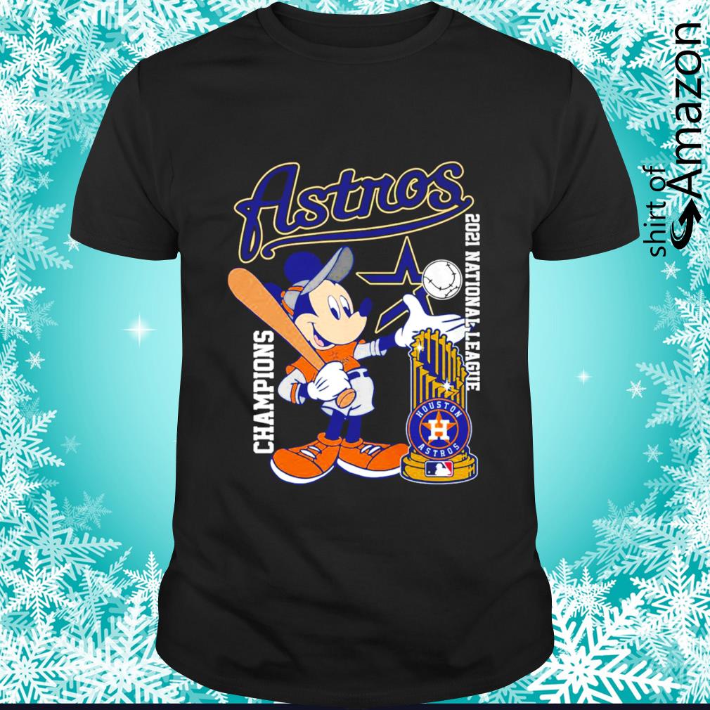 Mickey Mouse Houston Astros Champion 2021 National League Shirt