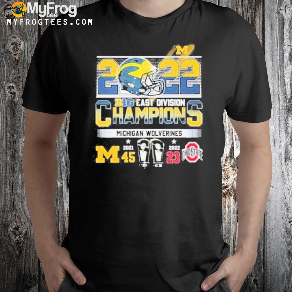 2022 big east Division champions Michigan wolverines cup shirt
