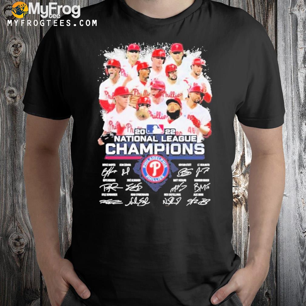 2022 National League Champions Phiily Philadlephia Phillies Signatures Shirt