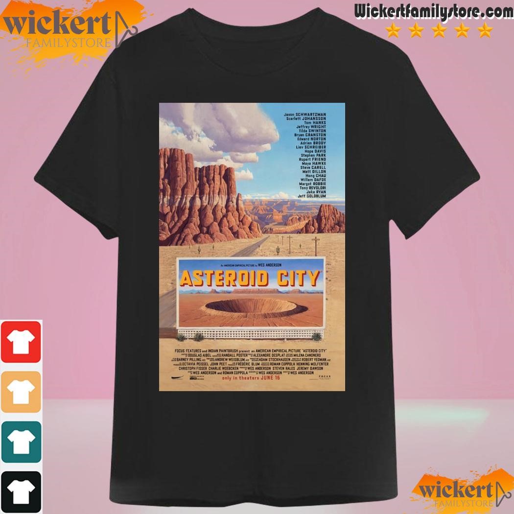 Asteroid City Poster Highlights Wes Anderson Movie shirt