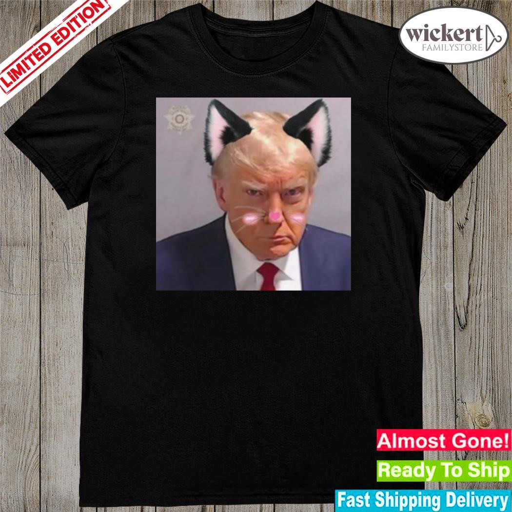 Cringey Tees Catboy Trump Mugshot Shir