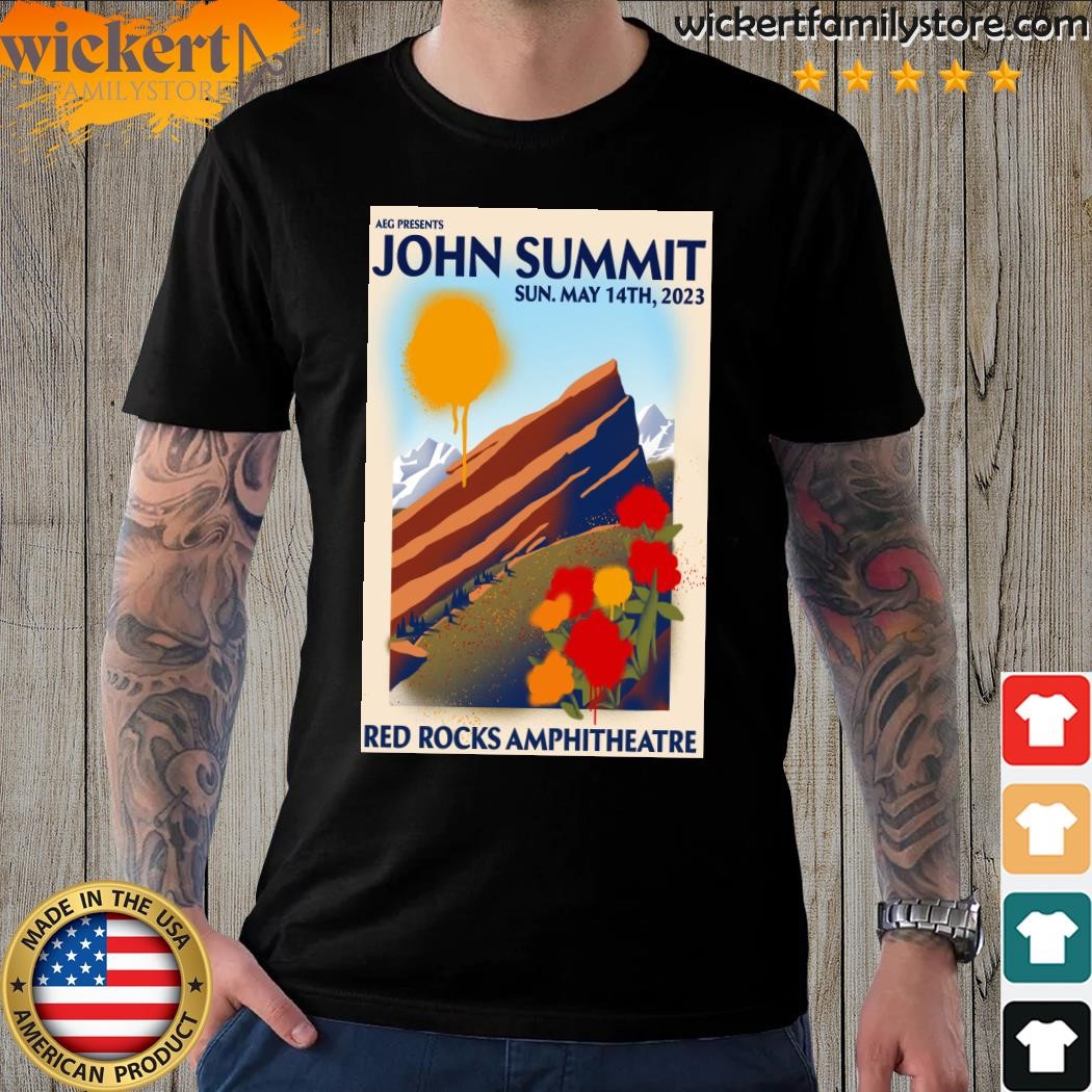 Design Official john summit may 14 2023 red rocks morrison Colorado poster shirt