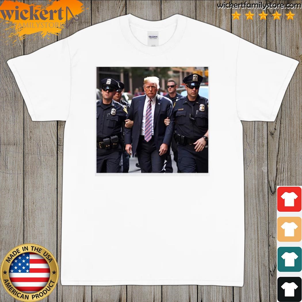 Donald Trump walking arrested 2023 shirt