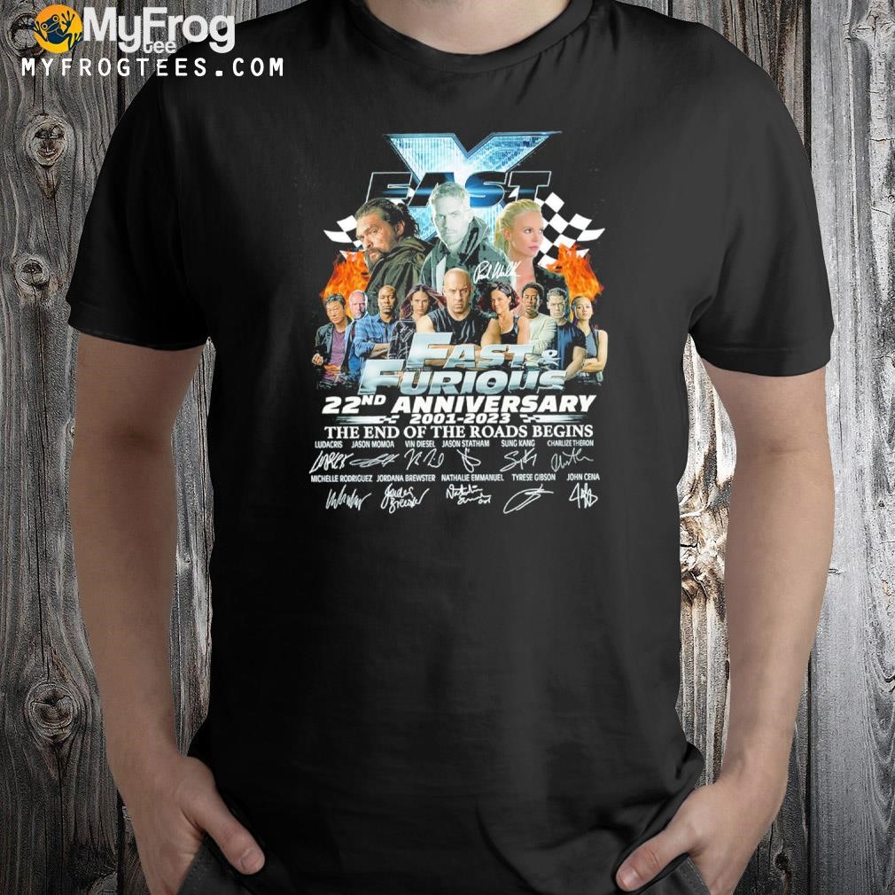 Fast And Furious 22nd Anniversary Signatures Shirt