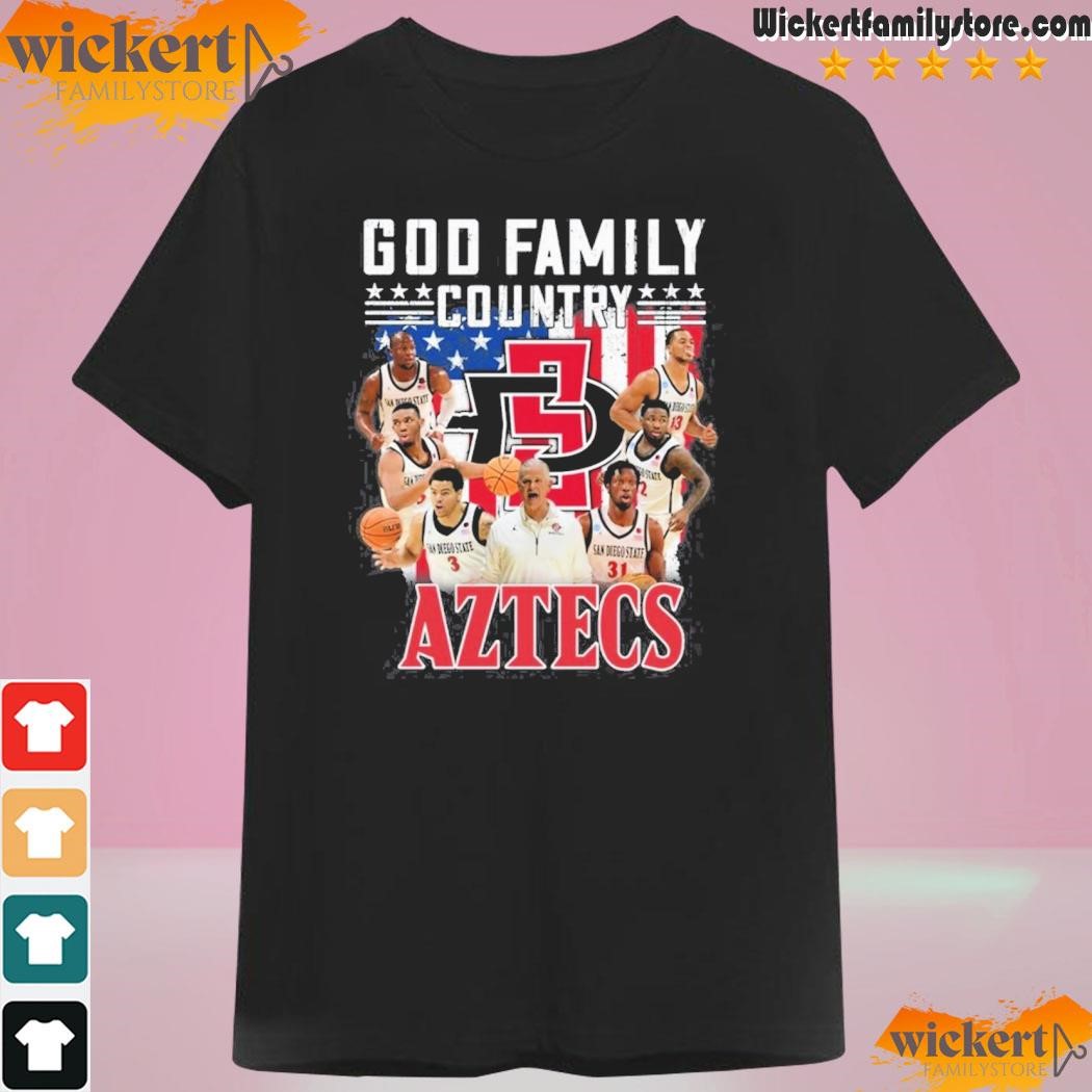 God Family Country San Diego State Aztecs T-Shirt