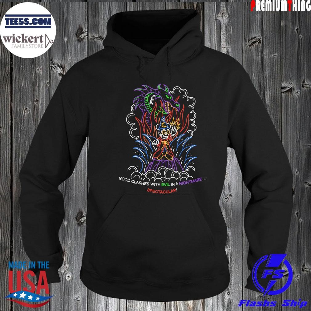 Good clashes with evil in a nightmare spectacular neon nightmare fantasmic shirt Hoodie.jpg