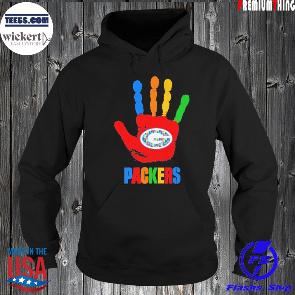 Green Bay Packers hand autism logo shirt Hoodie.jpg