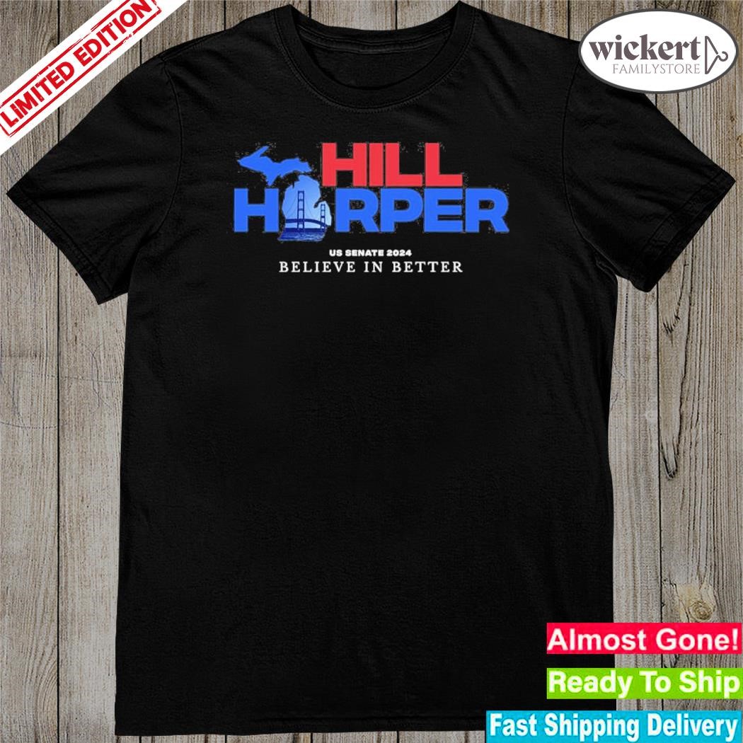 Hill harper us senate 2024 hill harper for Michigan shirt