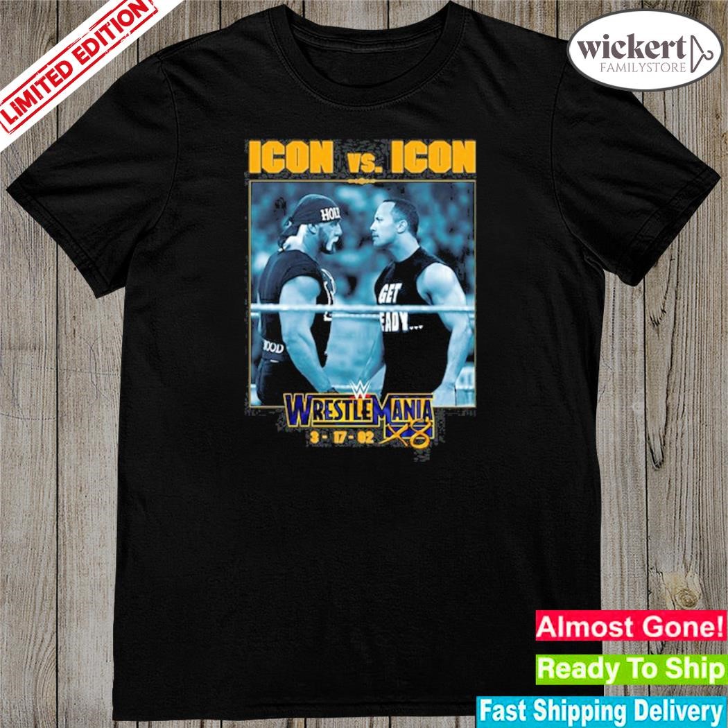 Icon vs icon the rock Hulk hogan shirt