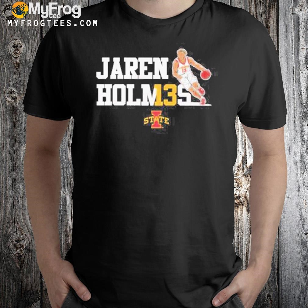 Jaren Holmes 13 Iowa state cyclones caricature shirt