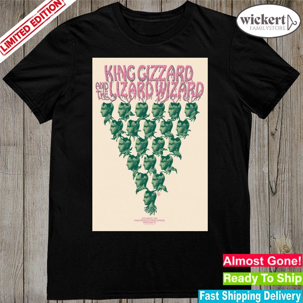 King gizzard and the lizard wizard 2023 barcelona Spain poster shirt