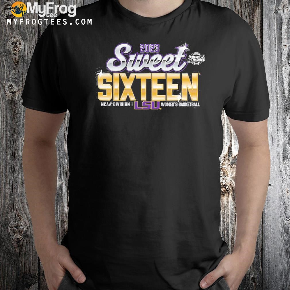 LSU Tigers Branded 2023 NCAA Women's Basketball Tournament March Madness Sweet 16 T-Shirt