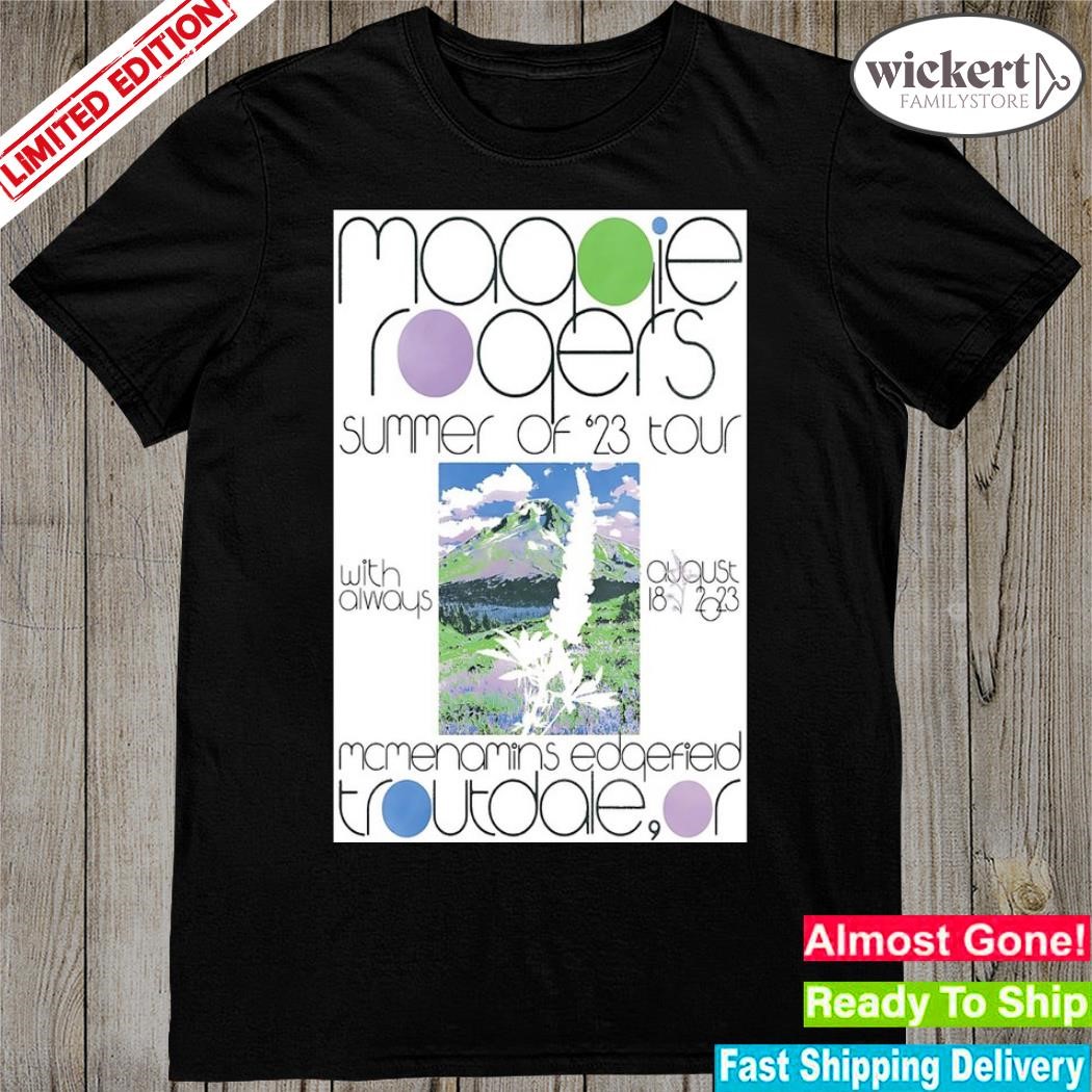 Maggie Rogers August 18, 2023 McMenamins Edgefield Troutdale, OR Poster Shirt