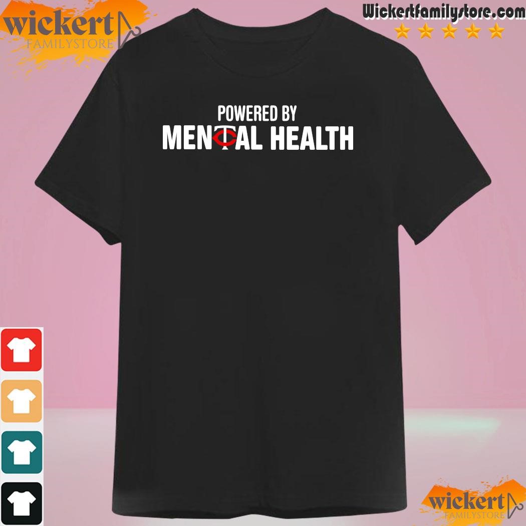 Minnesota twins powered by mental health logo 2023 t shirt