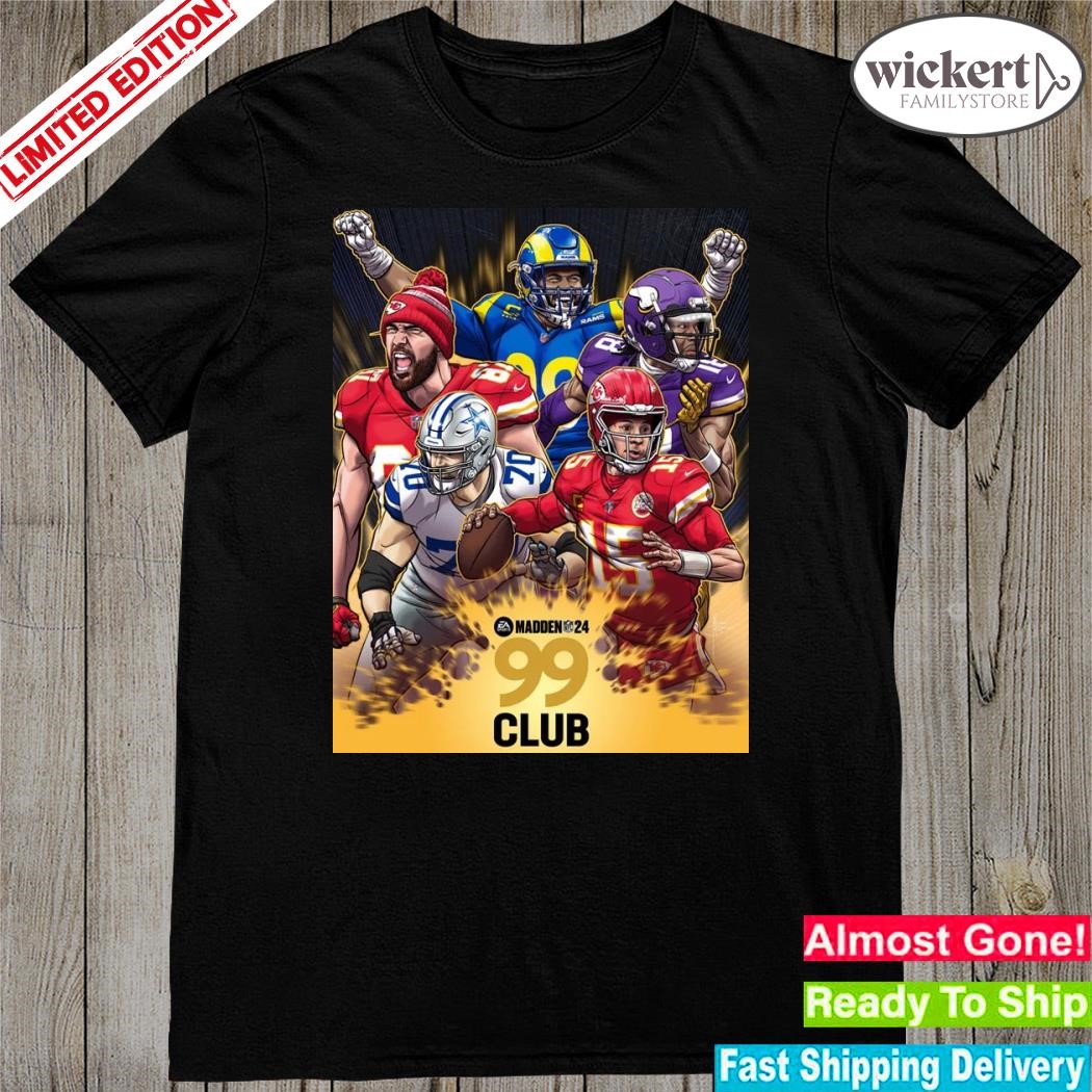 New ea sports NFL 99 clubs madden 24 poster shirt