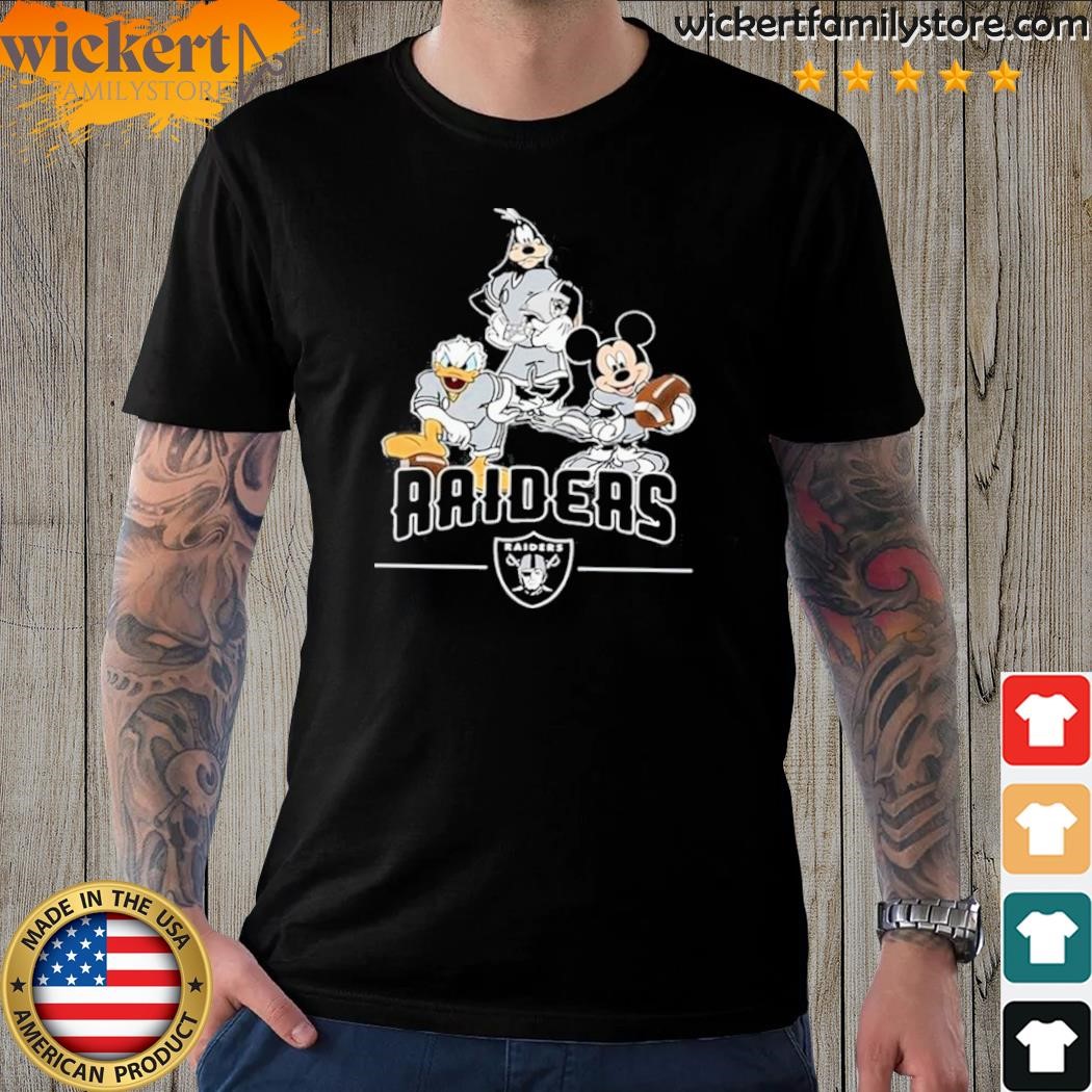 Oakland Raiders Mickey Donald Goofy Fan T-Shirt