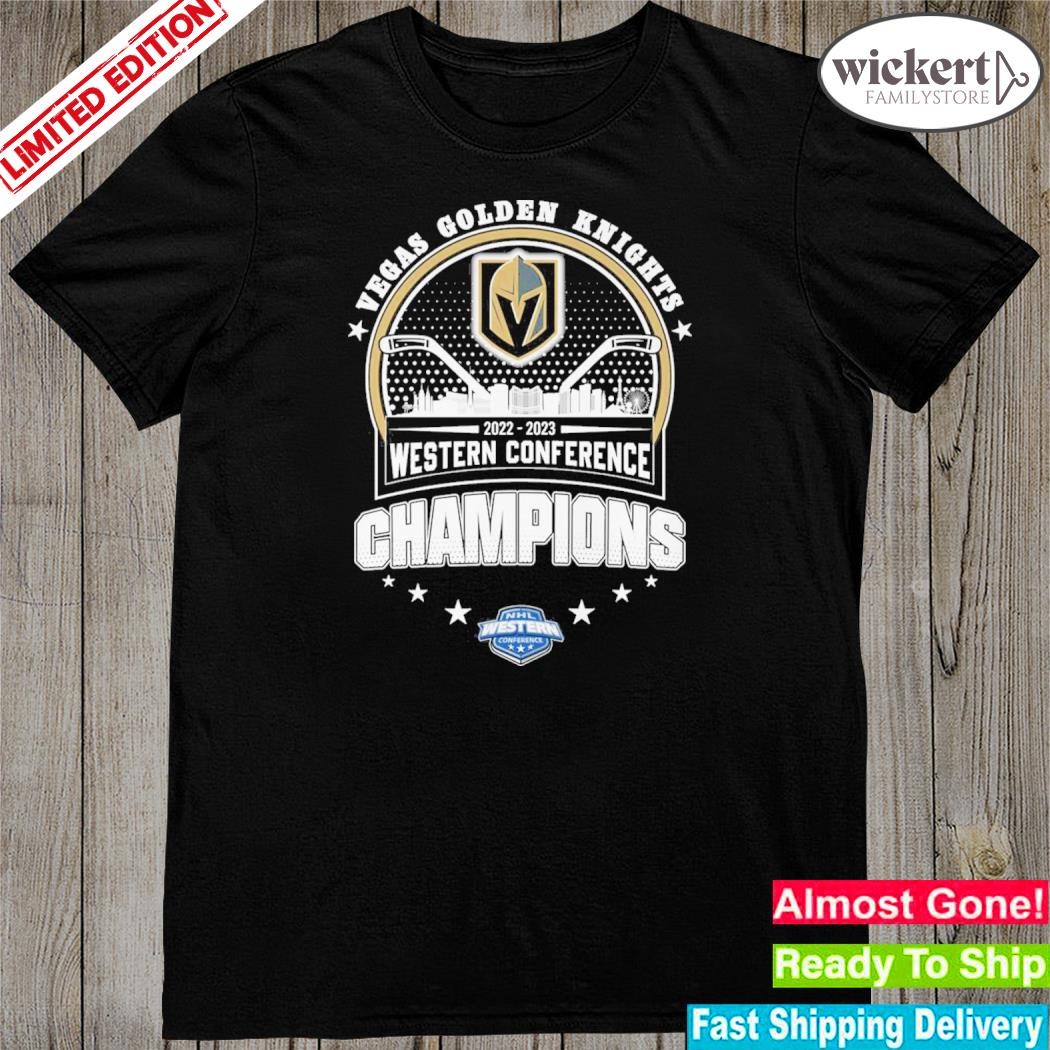 Official 2022-2023 vegas golden knights nhl western conference champions shirt
