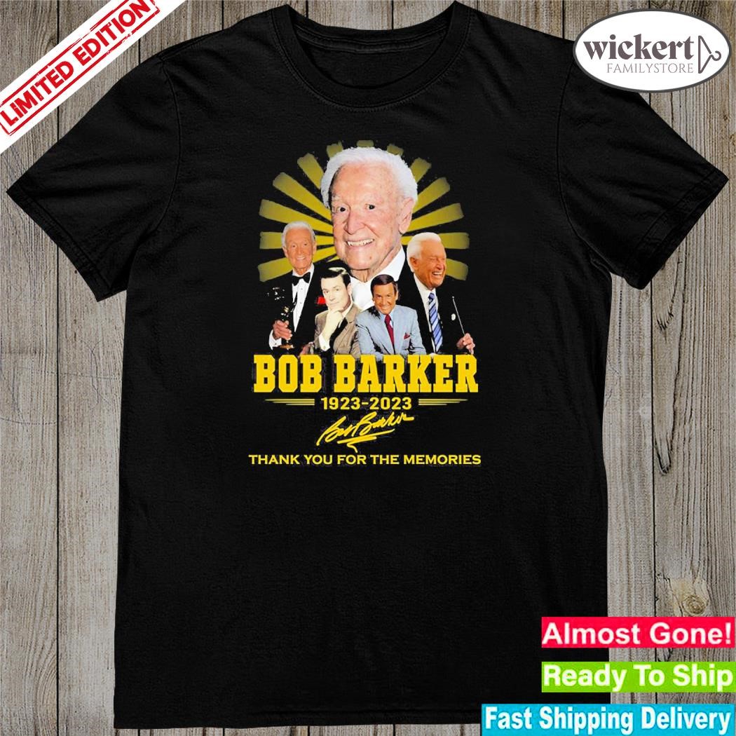 Official 2023 Bob Barker 1923 – 2023 Thank You For The Memories T-Shirt