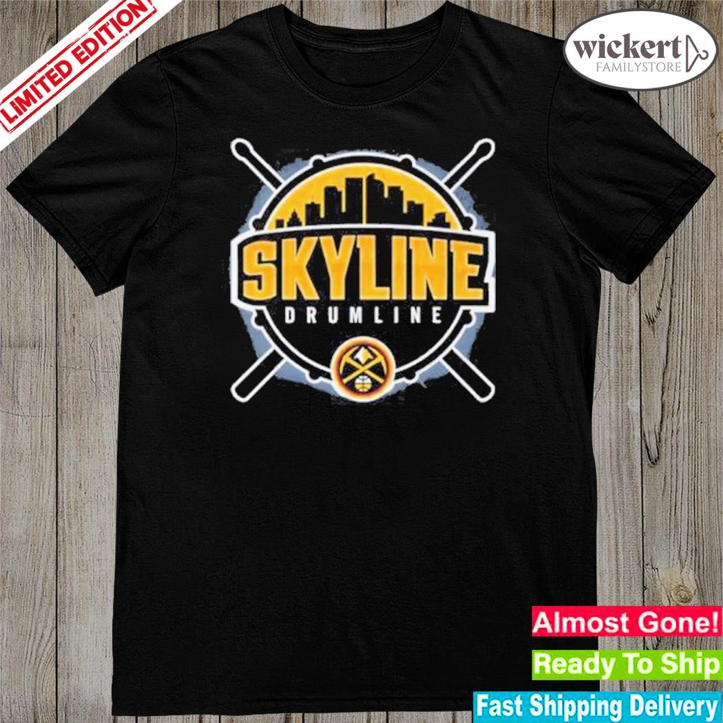 Official 2023 Denver nuggets skyline drumline shirt