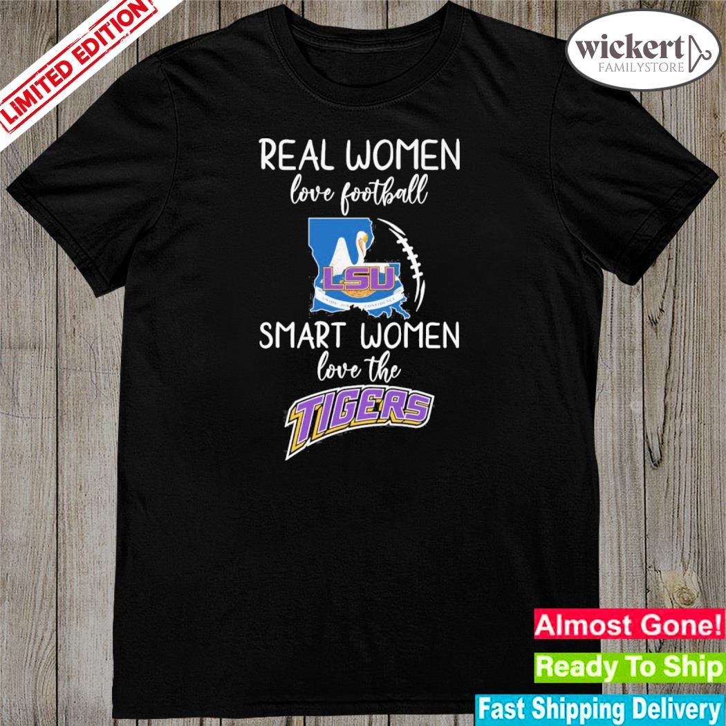 Official 2023 Real women love Football smart women love the tigers shirt
