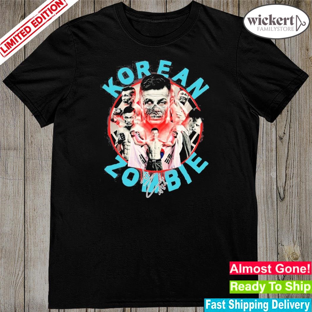 Official 2023 korean zombie signature shirt