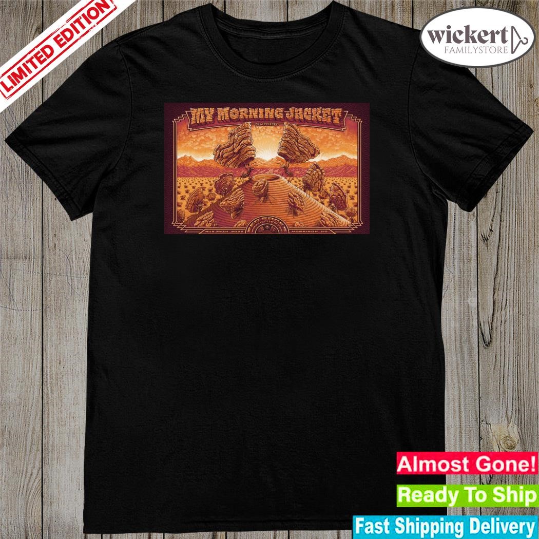 Official 2023 my morning jacket tour red rocks poster shirt
