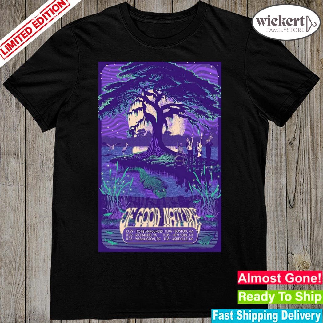 Official 2023 of good nature tour event poster shirt