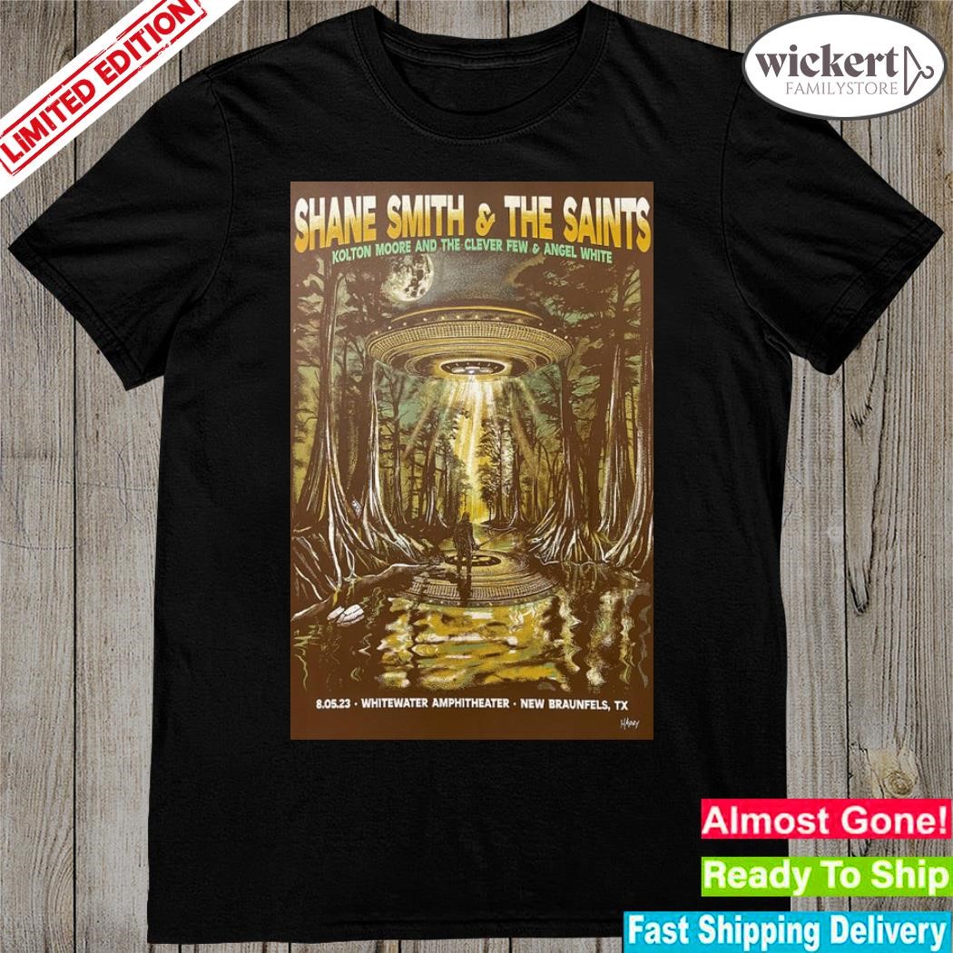 Official 2023 shane smith and the saints tour new braunfels tx poster shirt