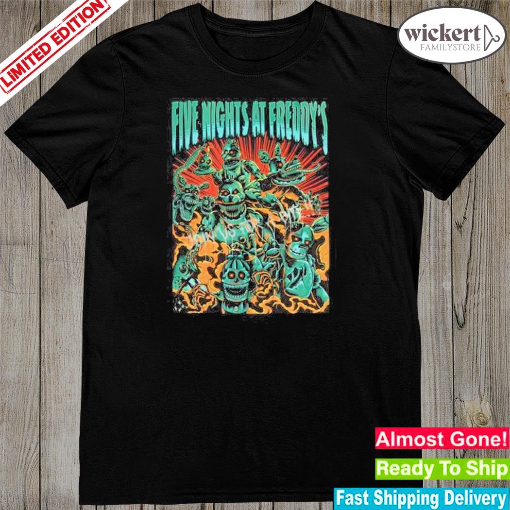 Official 2024 Five nights at freddy's metal animatronics shirt