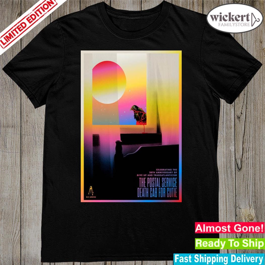 Official 20th anniversaries of give up and transatlanticism death cab for cutie poster shirt
