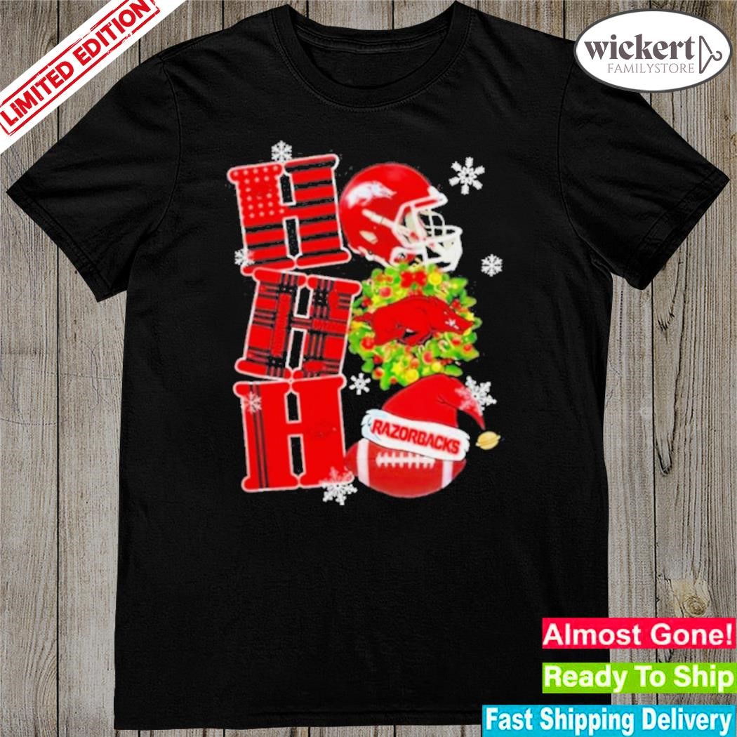 Official Arkansas Razorbacks Ho Ho Ho Merry Christmas shirt