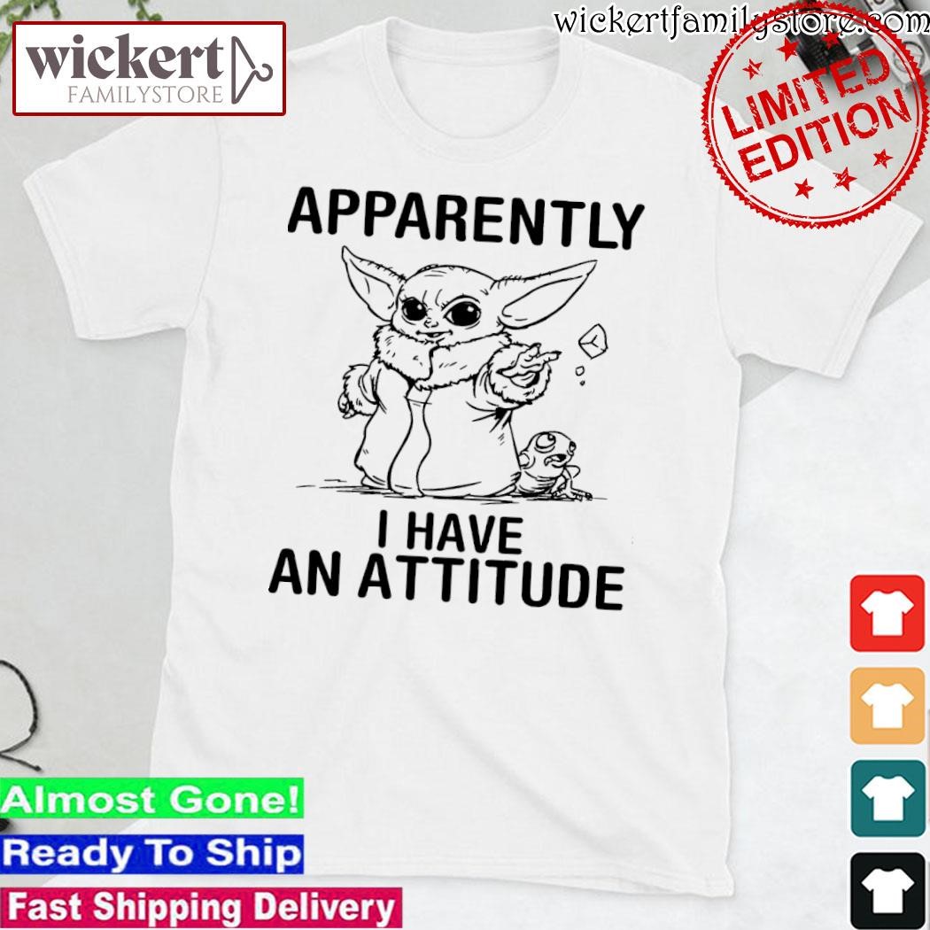 Official Baby Yoda and frog apparently I have an attitude shirt