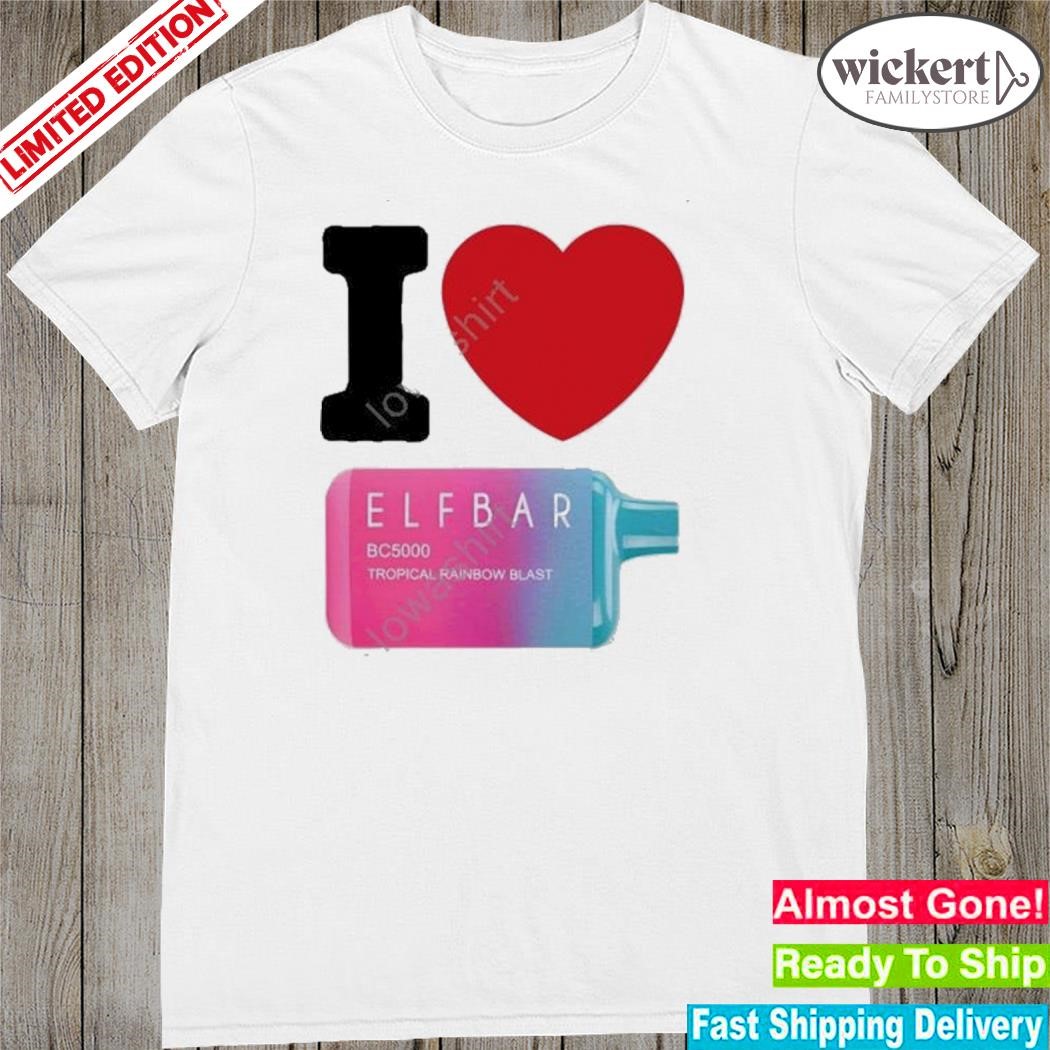 Official Banishedusa I Love Elfbar Shirt