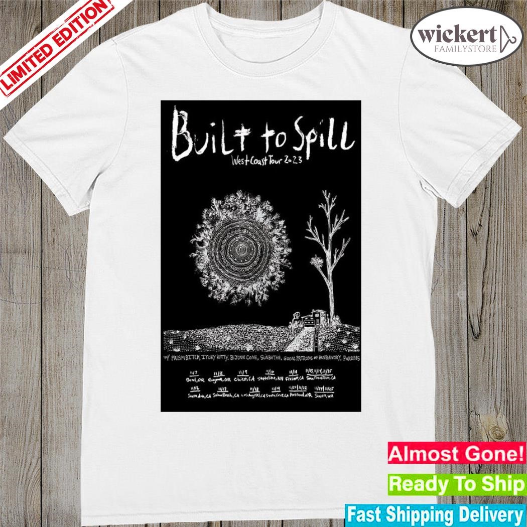 Official Built To Spill West Coast Tour 2023 Limited Poster shirt