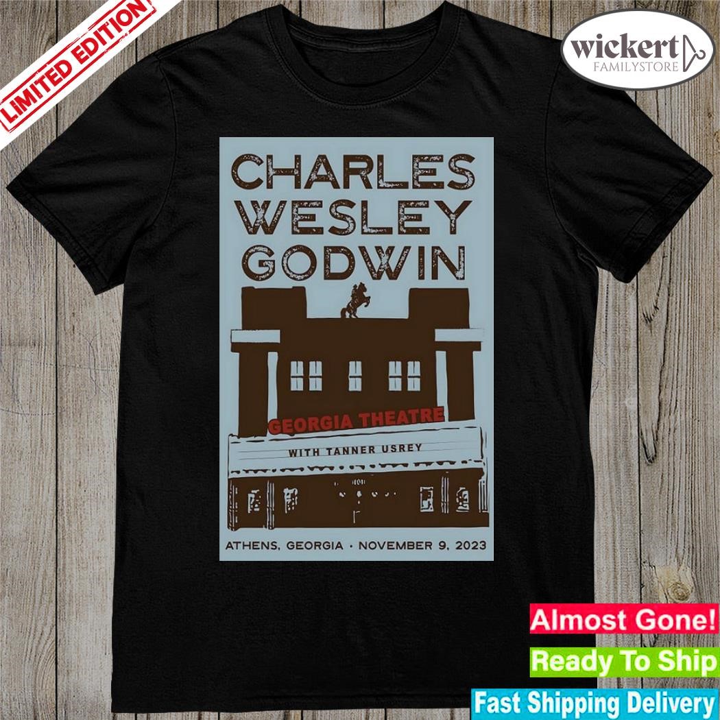 Official Charles Wesley Godwin Concert Athens Nov 9, 2023 Poster shirt