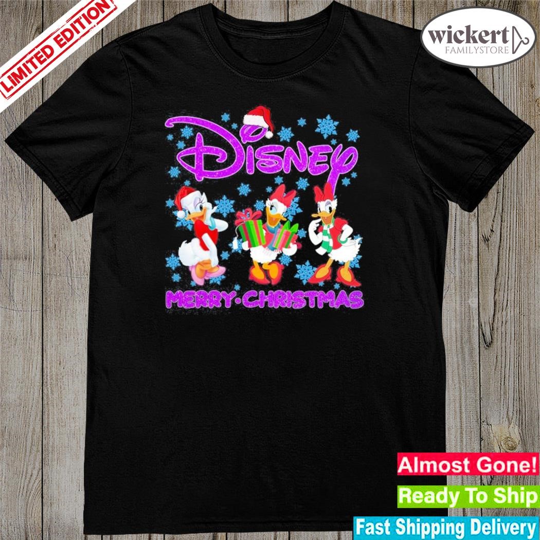 Official Daisy Duck hat santa Disney merry christmas shirt