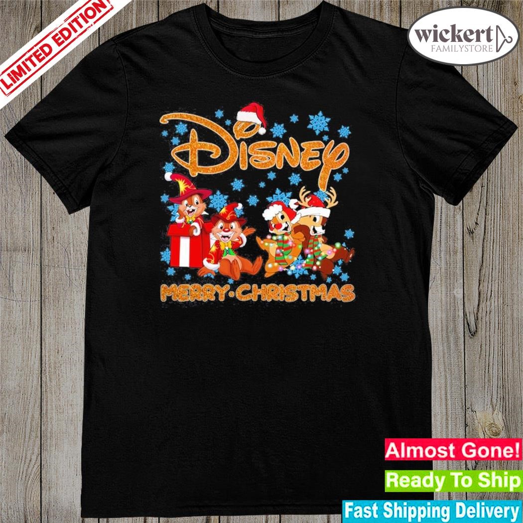 Official Dale and Chip hat santa Disney merry christmas shirt