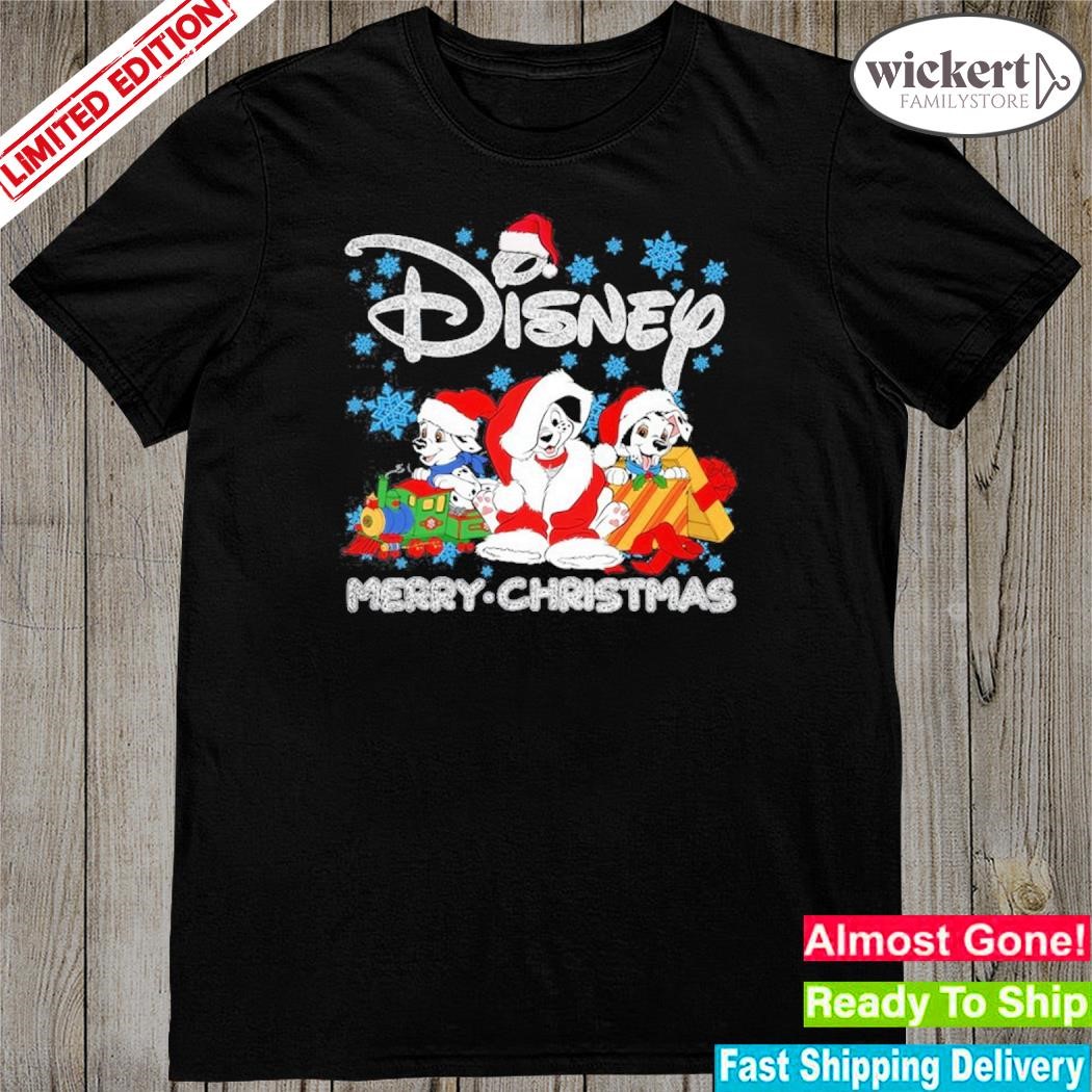 Official Dalmatians hat santa Disney merry christmas shirt