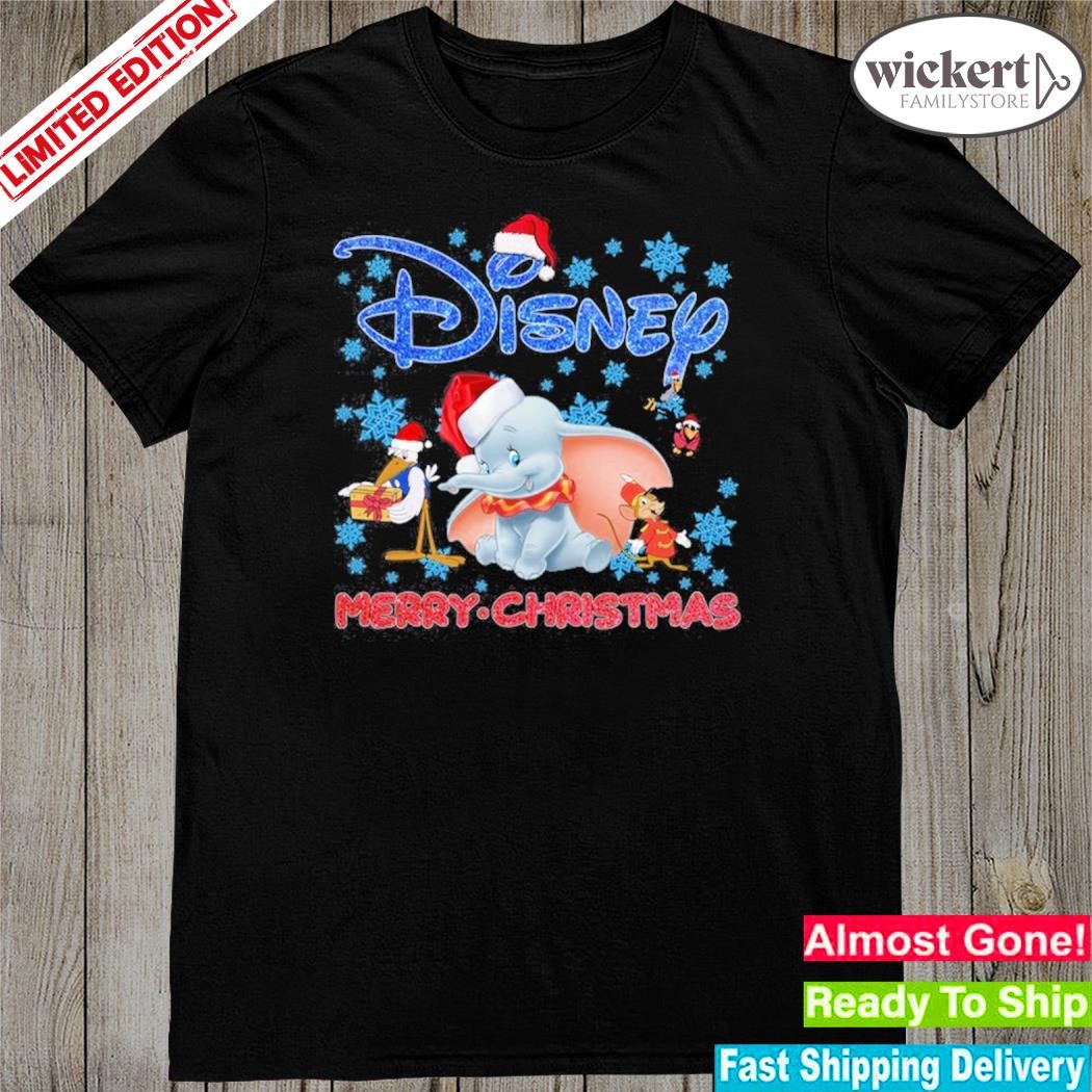 Official Elephant and friends hat santa Disney merry christmas shirt