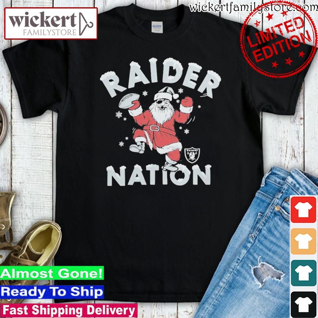 Official Homage Las Vegas Raiders Christmas Raider Nation shirt