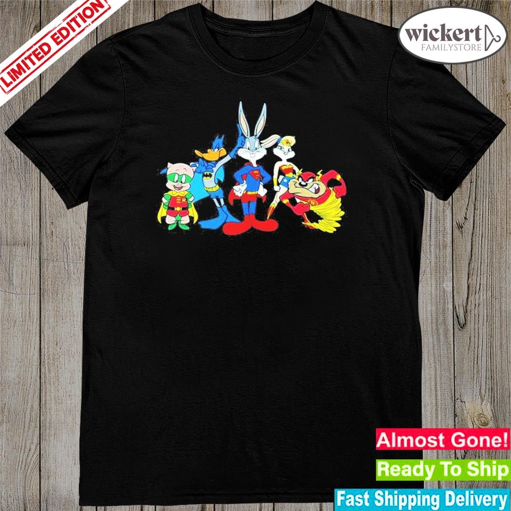 Official Looney Tunes Cosplay DC Comics Justice League Characters Shirt