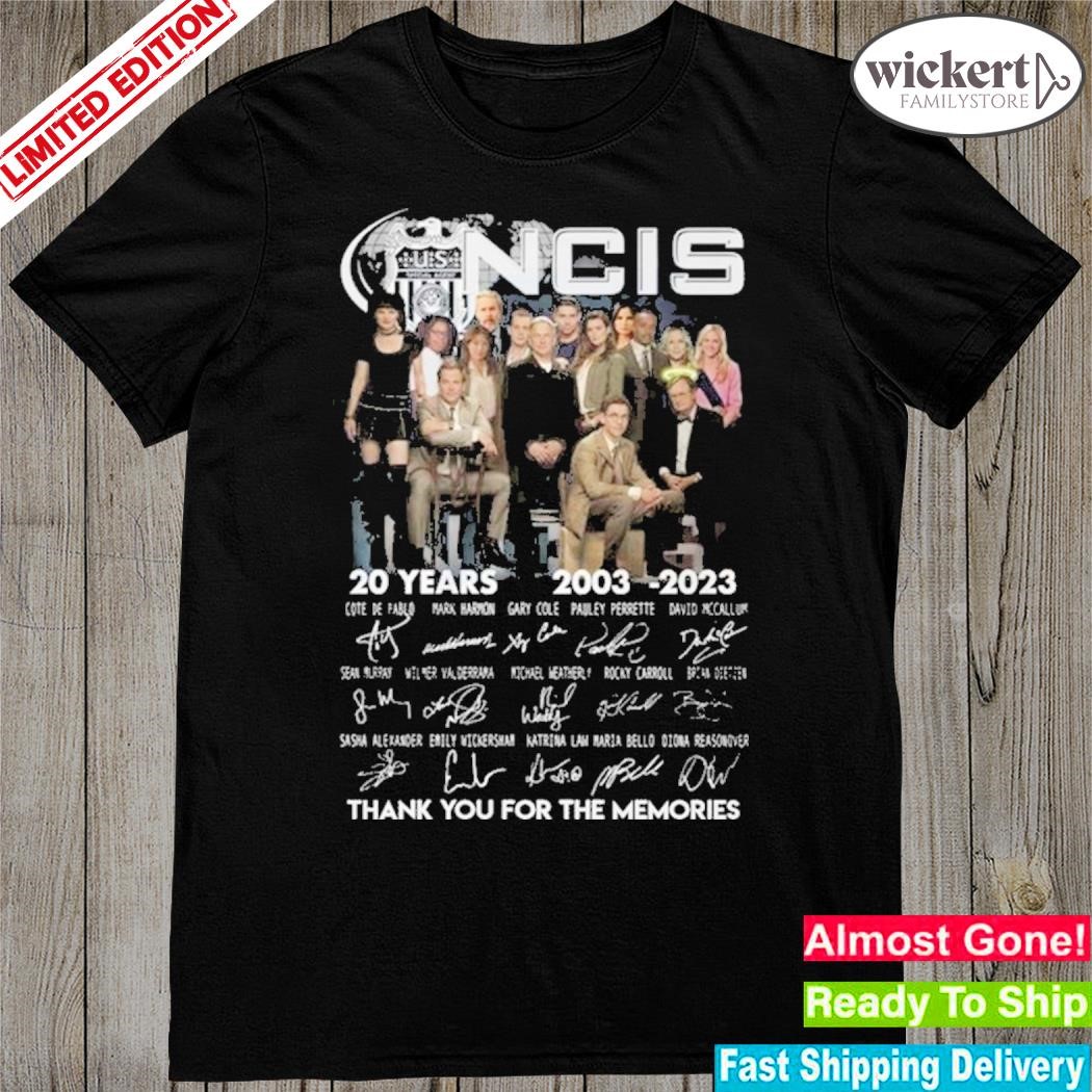 Official Ncis 20 Years 2003-2023 Thank You For The Memories Unsiex shirt